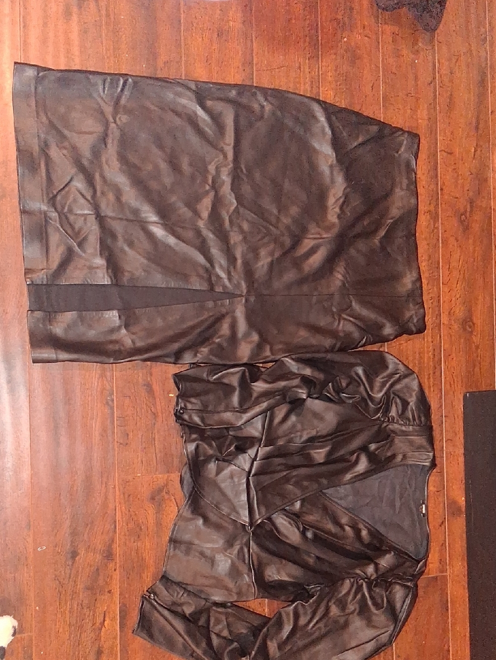 Express Faux Leather Skirt Set